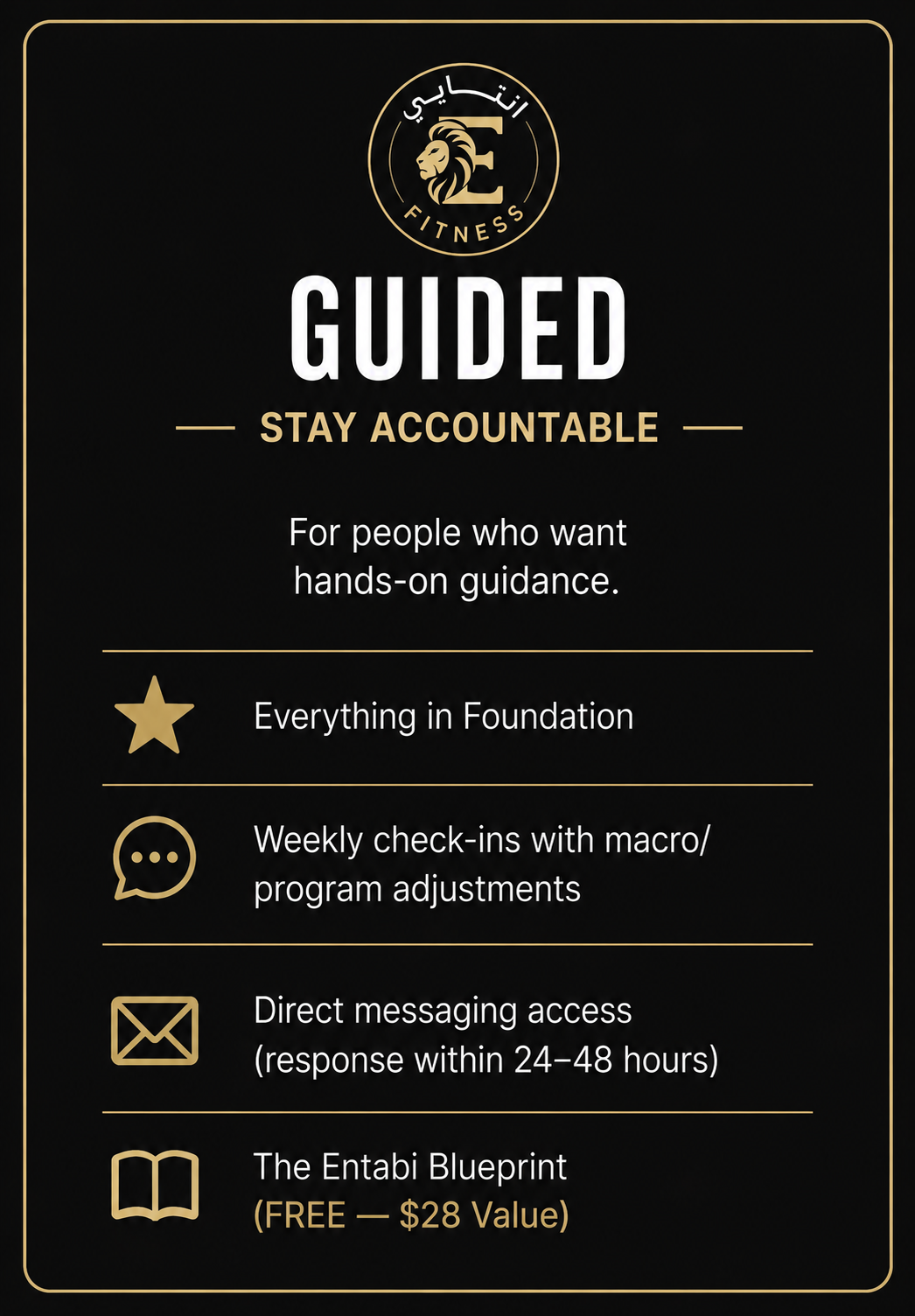 Guided - Stay Accountable (3 Month Program)